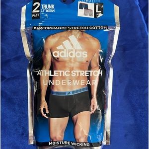adidas Men's Sport Performance Athletic Stretch Trunk Underwear, Pack of 2,